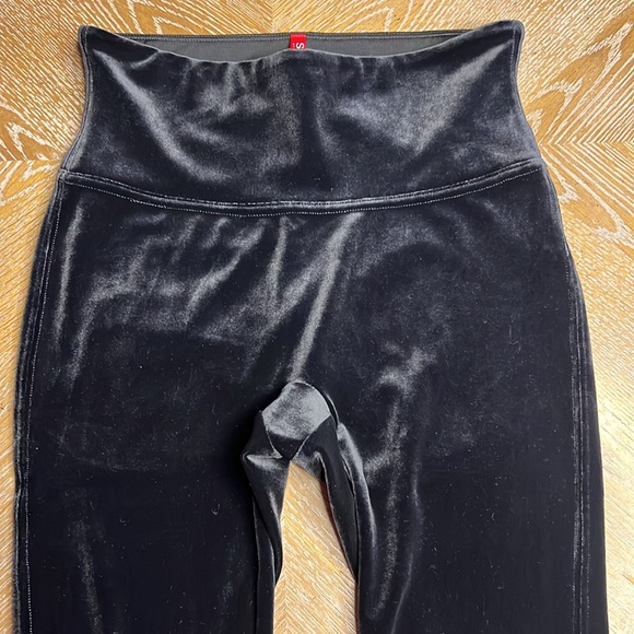 SPANX Black Velour Leggings S - Picture 3 of 8